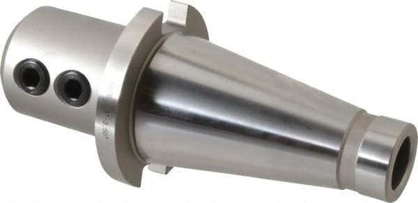 Accupro - NMTB50 Taper Shank 1" Hole End Mill Holder/Adapter - 2-3/8" Nose Diam, 3.1" Projection, 1-8 Drawbar, Through-Spindle Coolant - Exact Tooling