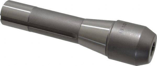 Accupro - R8 Taper Shank 1/2" Hole End Mill Holder/Adapter - 35.05mm Projection, 7/16-20 Drawbar, Through-Spindle Coolant - Exact Tooling