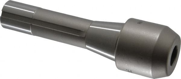 Accupro - R8 Taper Shank 5/8" Hole End Mill Holder/Adapter - 1.1" Projection, 7/16-20 Drawbar, Through-Spindle Coolant - Exact Tooling