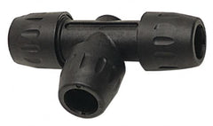 Transair - 1-1/2" ID, Air Hose Equal Tee - 232 Max psi, 8-1/16" Long, Plastic - Exact Tooling