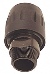 Transair - 1-1/4 Male NPT, 1-1/2" ID, Air Hose Male Connector - 232 Max psi, 4-3/8" Long, Plastic - Exact Tooling