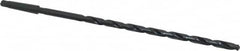 Interstate - 17/32", 2MT 118° Point High Speed Steel Taper Shank Drill Bit - Oxide Finish, 12" Flute Length, 18" OAL, Spiral Flute - Exact Tooling