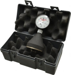 SPI - 1 to 2", 90 to 127° Included Angle, Internal Chamfer Gage - White Hardened Tool Steel (Plunger), 3 Blade & Conical Plunger, 0.002" Accuracy, 0.001" Graduation - Exact Tooling