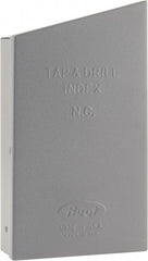 Huot - #6-32 to 1/2-13 UNC Tap Storage - 4" Wide x 7" Deep x 1-1/4" High, Steel - Exact Tooling