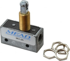 Mead - 0.11 CV Rate, 3 Way Pilot Air Valve - Roller Plunger Actuator - Exact Tooling