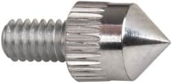 Mitutoyo - #4-48, 5mm Ball Diam, Carbide 90 ° Conical Contact Point - 1/4" Contact Point Length, Use with AGD 1,2,3,4 - Exact Tooling