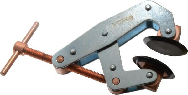 Kant Twist - 1,500 Lb, 2-3/4" Max Opening, 1-1/4" Open Throat Depth, 1-3/4" Closed Throat Depth, Cantilever Clamp - High Tensile Steel Jaw, T-Handle, 5-1/4" OAL, 5" Max Width - Exact Tooling