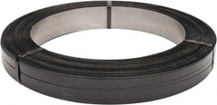 Made in USA - 1,334' Long x 3/4" Wide, Oscillated Coil Steel Strapping - 3,250 Lb Capacity, 0.031" Thick - Exact Tooling