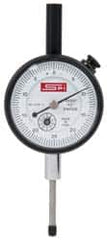 SPI - 0-25-0 Dial Reading, 0.0005" Graduation Dial Drop Indicator - 1-1/2" Dial, Revolution Counter - Exact Tooling