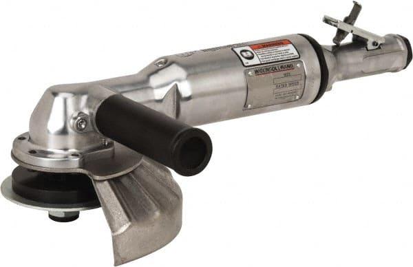 Ingersoll-Rand - 7" Wheel Diam, 6,000 RPM, Pneumatic Angle & Disc Grinder - 5/8-11 Spindle, 39 CFM - Exact Tooling