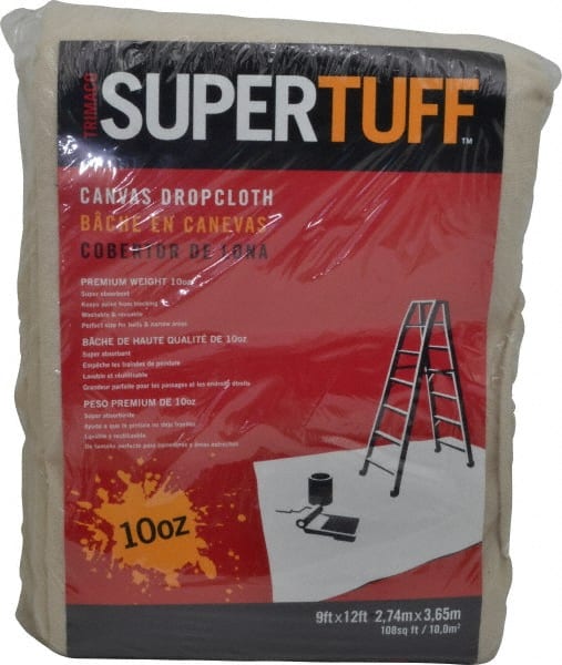 TRIMACO - Extra Heavyweight 10 oz Canvas Drop Cloth - 12' x 9' - Exact Tooling