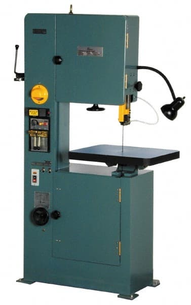 Enco - 14" Throat Capacity, Variable Speed Pulley Vertical Bandsaw - 1 hp - Exact Tooling