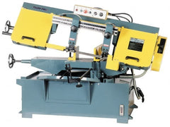 Enco - 10 x 16" Max Capacity, Manual Step Pulley Horizontal Bandsaw - 220/440 Volts, 2 hp, 3 Phase - Exact Tooling
