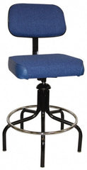 Bevco - Adjustable Chair - Cloth, Vinyl Seat, Royal Blue - Exact Tooling