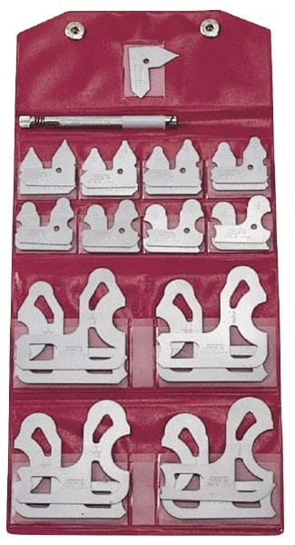 SPI - 9/64 Inch Radius Gage - Satin Chrome Finish, Steel - Exact Tooling