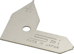 SPI - 1/64 Inch Radius Gage - Satin Chrome Finish, Steel - Exact Tooling