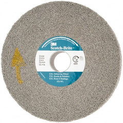 3M - 6" Diam, 1" Face Width, 1" Center Hole, Fine Grade, Silicon Carbide Deburring Wheel - Convolute, Hard Density 8 Grade, 6,000 RPM - Exact Tooling