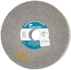 3M - 6" Diam, 1" Face Width, 1" Center Hole, Fine Grade, Silicon Carbide Deburring Wheel - Convolute, Hard Density 9 Grade, 6,000 RPM - Exact Tooling