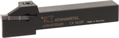 Kennametal - 0.55" Max Depth of Cut, 4mm Min Groove Width, 5" OAL, Right Hand Indexable Grooving Cutoff Toolholder - 4 Seat Size, 5/8" Shank Height x 5/8" Shank Width, A4..04.. Insert Style, A4SM Toolholder Style, Series A4 - Exact Tooling