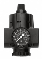 Norgren - 1-1/4 NPT Port, 700 CFM, Zinc Hi-Flow Regulator - 10 to 125 psi Range, 300 Max psi Supply Pressure, 1/2" Gauge Port Thread, 2.91" Wide x 5.37" High - Exact Tooling