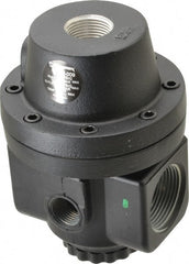 Norgren - 1-1/4 NPT Port, 300 CFM, Zinc/Aluminum Air Pilot Operated Regulator - 10 to 400 psi Range, 400 Max psi Supply Pressure, 4.16" Wide x 5.97" High - Exact Tooling