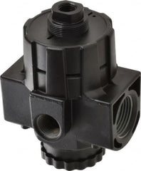 Norgren - 1 NPT Port, Zinc Hi-Flow Pilot Operated Regulator - 10 to 300 psi Range, 300 Max psi Supply Pressure, 1/2" Gauge Port Thread, 2.7" Wide x 5.2" High - Exact Tooling