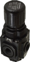 Norgren - 1/4 NPT Port, 83 CFM, Zinc Manifolding Regulator - 5 to 150 psi Range, 290 Max psi Supply Pressure, 1/8" Gauge Port Thread, 1.97" Wide x 4.19" High - Exact Tooling