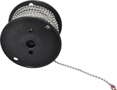 Made in USA - Number 10 Trade Size Stainless Steel Ball Chain - 0.178 Inch Ball Diameter, 80 Lbs. Tensile Strength, 100 Ft. Long , 48.5 Balls per Foot - Exact Tooling