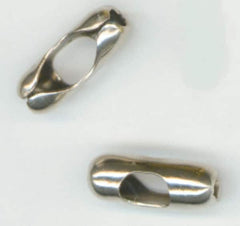 Made in USA - 1 Inch Long Nickel Plated Brass Connector - For Trade Size Number 20 Ball Chains - Exact Tooling