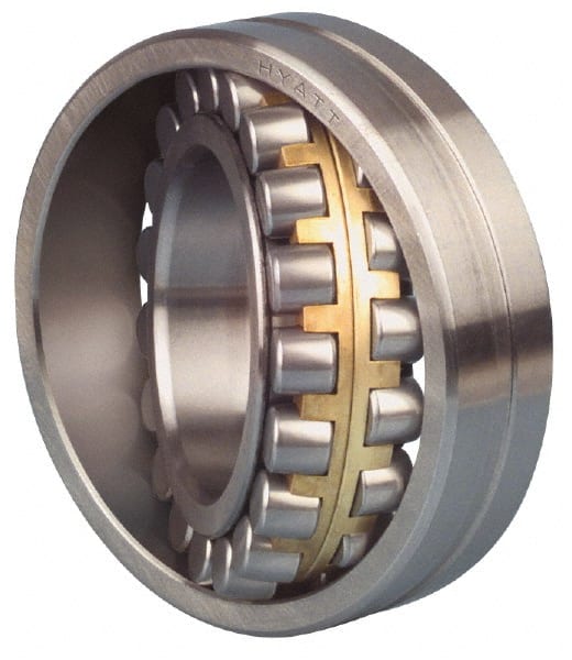 Value Collection - 5.1181" Bore Diam, 12,900 Lbs. Dynamic Capacity, Straight Spherical Roller Bearing - 9.0551" Outside Diam, 18,500 Lbs. Static Capacity, 2.5197" Thick - Exact Tooling