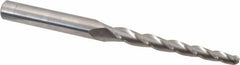 Accupro - 1.5° Taper Angle per Side, 1/8" Small End Diam, 1-1/2" LOC, Solid Carbide 3 Flute Tapered Ball End Mill - 3" OAL, 1/4" Shank Diam - Exact Tooling