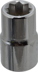 Proto - 7/16", 1/2" Drive, Standard Hand Socket - 8 Points, 1-7/16" OAL, Alloy Steel, Chrome Finish - Exact Tooling
