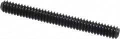 Value Collection - #4-40 UNC, 1" OAL, Cup Point Set Screw - Grade 8 Alloy Steel, 0.05" Key - Exact Tooling