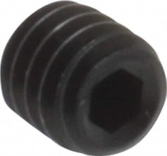 Value Collection - #4-48 UNF, 1/8" OAL, Cup Point Set Screw - Grade 8 Alloy Steel, 0.05" Key - Exact Tooling