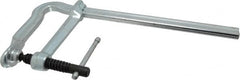 Bessey - 5-1/2" Deep Throat, 12" Max Capacity, Bend Sliding Arm Clamp - 1,100 Lb Clamping Pressure, 0.7" Spindle Diam - Exact Tooling