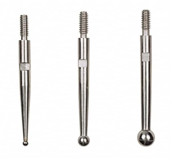 SPI - Test Indicator Contact Points Ball Material: Carbide For Use With: 0.0001" Reading Model 24-401-2 - Exact Tooling