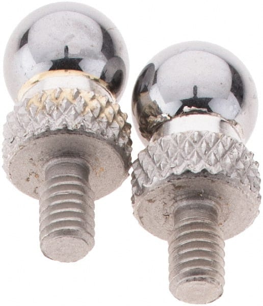 NES - #4-48, 1/4" Ball Diam, Carbide Ball Contact Point - 1/4" Contact Point Length - Exact Tooling