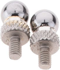 NES - #4-48, 1/4" Ball Diam, Carbide Ball Contact Point - 1/4" Contact Point Length - Exact Tooling