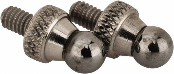 NES - #4-48, 3/16" Ball Diam, Carbide Ball Contact Point - 1/4" Contact Point Length - Exact Tooling