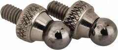 NES - #4-48, 3/16" Ball Diam, Carbide Ball Contact Point - 1/4" Contact Point Length - Exact Tooling