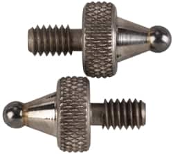 NES - #4-48, 3/32" Ball Diam, Carbide Ball Contact Point - 1/4" Contact Point Length - Exact Tooling
