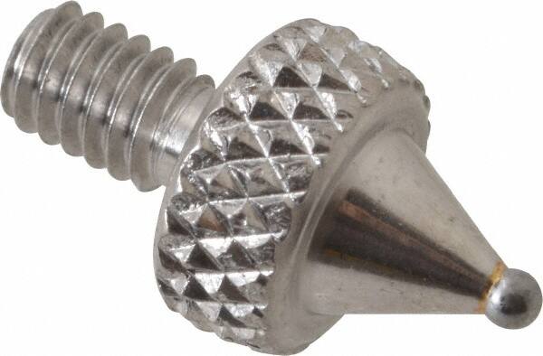 NES - #4-48, 3/64" Ball Diam, Carbide Ball Contact Point - 1/4" Contact Point Length - Exact Tooling