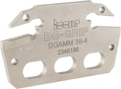 Iscar - Right Hand, 0.157 Inch Insert Width, Indexable Cutoff and Grooving Support Blade - DGAMM38-4 BLADE - Exact Tooling