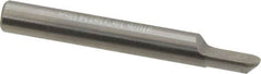 Accupro - 1/4" Shank Diam, 2" OAL, 1/4" Cut Diam, Ball Engraving Cutter - 3/8" LOC, 1 Flute, Right Hand Cut, Micrograin Solid Carbide, Uncoated - Exact Tooling