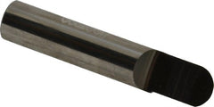Accupro - 3/8" Shank Diam, 2" OAL, 3/8" Cut Diam, Ball Engraving Cutter - 1/2" LOC, 1 Flute, Right Hand Cut, Micrograin Solid Carbide, Uncoated - Exact Tooling