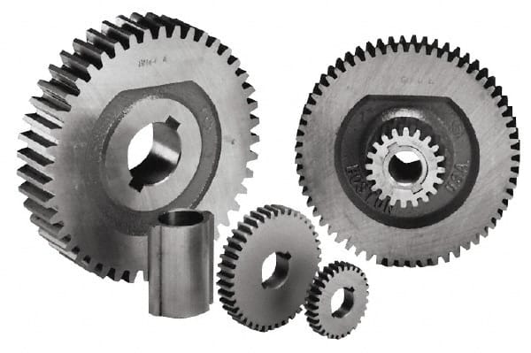 Boston Gear - 20 Pitch, 1.2" Pitch Diam, 1.3" OD, 24 Tooth Spur Gear - 3/8" Face Width, 5/8" Bore Diam, 14.5° Pressure Angle, Steel - Exact Tooling