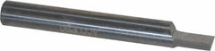 Accupro - 3/16" Shank Diam, 1-1/2" OAL, 3/16" Cut Diam, Square Engraving Cutter - 1/4" LOC, 0.188" Tip Diam, 1 Flute, Right Hand Cut, Micrograin Solid Carbide, Uncoated - Exact Tooling