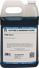 Master Fluid Solutions - Trim SOL, 1 Gal Bottle Cutting & Grinding Fluid - Water Soluble, For Grinding, Turning - Exact Tooling