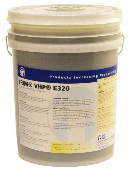 Master Fluid Solutions - Trim VHP E320, 5 Gal Pail Cutting & Grinding Fluid - Water Soluble, For Drilling, Gundrilling, Gunreaming, Slotting - Exact Tooling