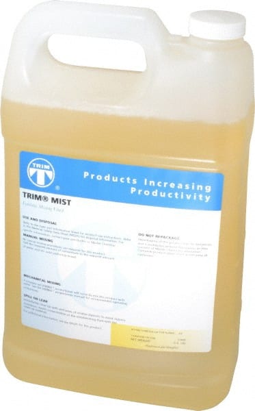 Master Fluid Solutions - Trim Mist, 1 Gal Bottle Cutting & Grinding Fluid - Synthetic, For Milling - Exact Tooling